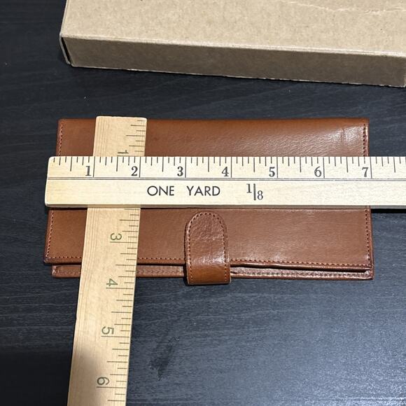 NEW IN BOX VINTAGE COACH CHECK BOOK CASE WITH TAB TAN FS4621 - Picture 11 of 13